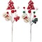 Set of 12: Assorted White Snowman Picks with Berries & Trees | 9-Inch | Festive Holiday Decor | Trees, Wreaths, & Garlands | Christmas Picks | Home & Office Decor